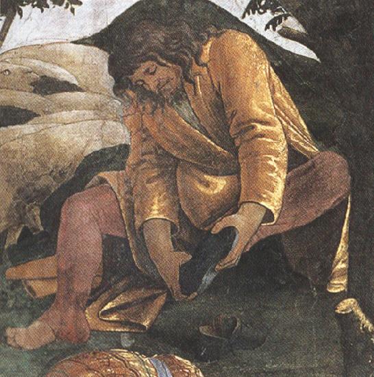 Sandro Botticelli Trials of Moses (mk36)